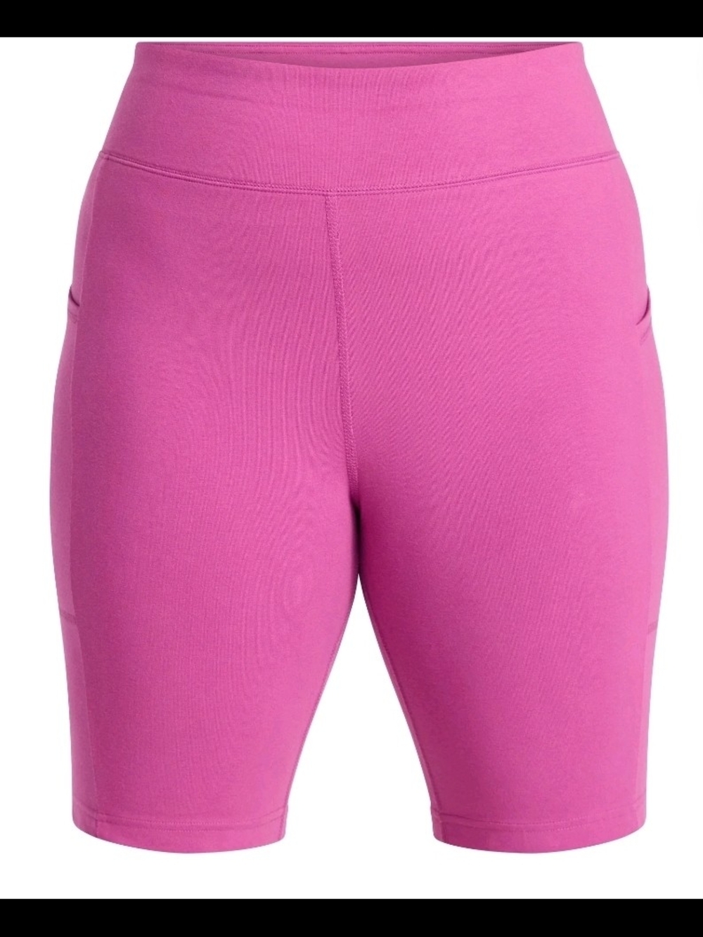 Terra & Sky NEW Pink Bike Shorts with Pockets Plus Size 3X High Rise 9" Inseam